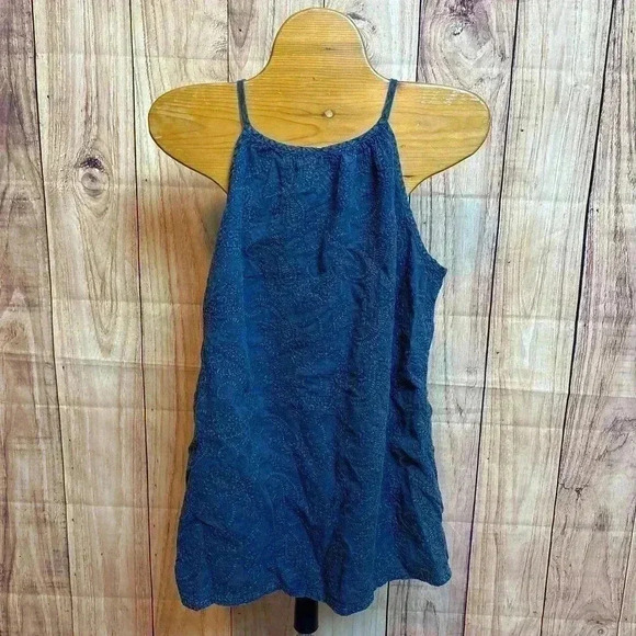 Luna Moon Embroidered Bead Tank Top Mineral Wash Size S - Picture 3 of 7